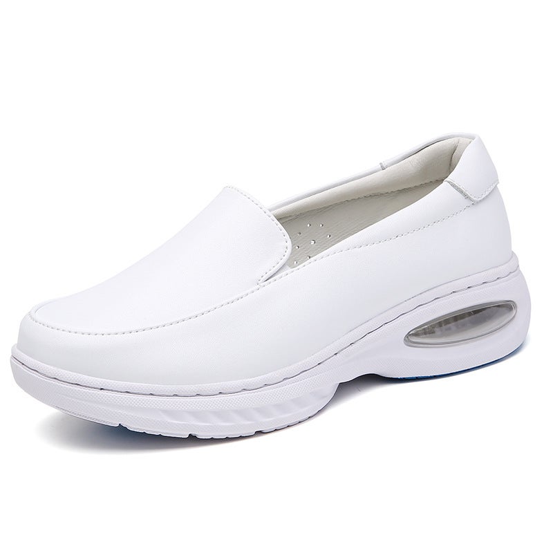 New Nurse Shoes Women'S Soft Bottom Thick Bottom Breathable Lightweight Air Cushion Cute Comfortable Non-Slip White Medical Shoes Autumn - Image 1