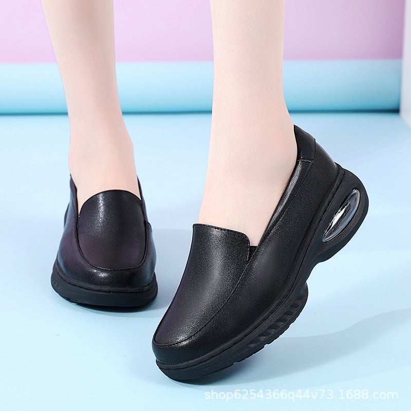 New Nurse Shoes Women'S Soft Bottom Thick Bottom Breathable Lightweight Air Cushion Cute Comfortable Non-Slip White Medical Shoes Autumn - Image 4