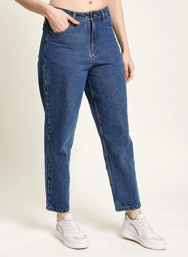 Styli Women Classic Tapered Fit High-Rise Jeans By Bene Kleed