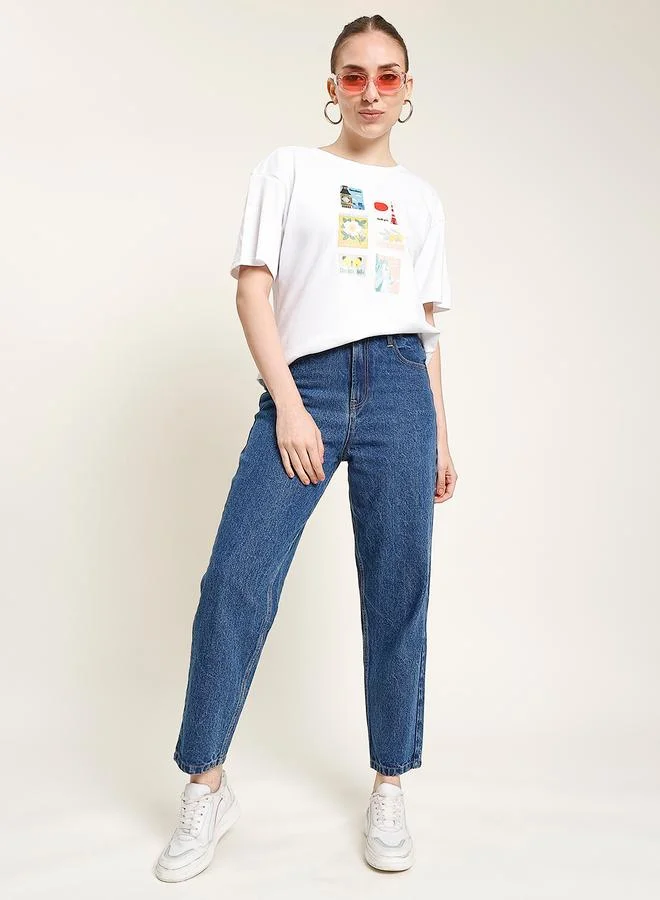 Styli Women Classic Tapered Fit High-Rise Jeans By Bene Kleed