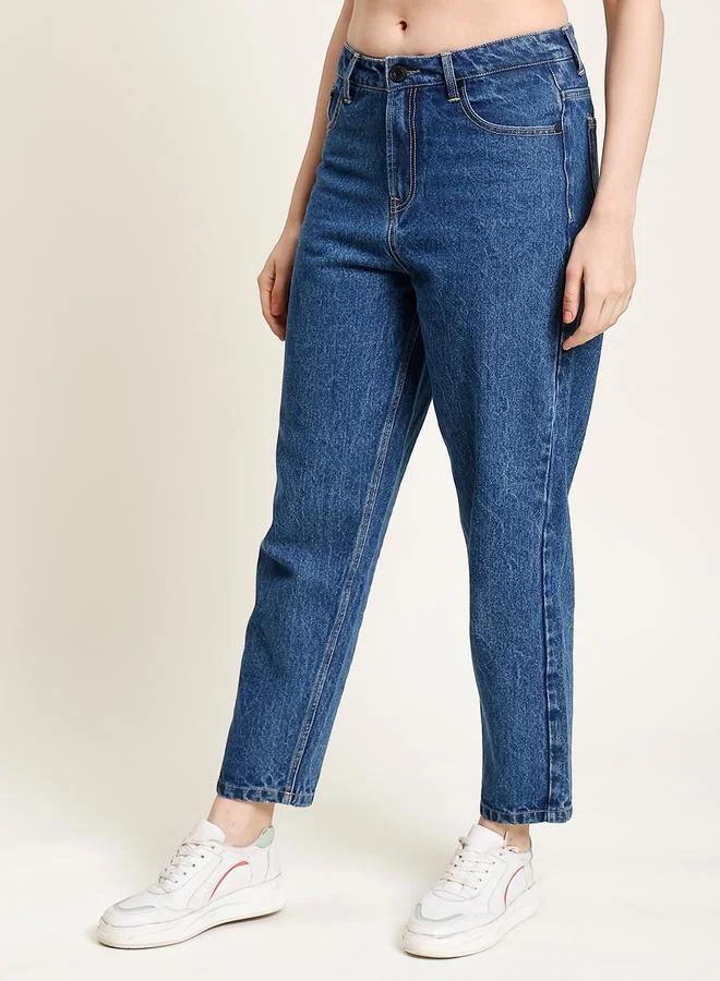 Styli Women Classic Tapered Fit High-Rise Jeans By Bene Kleed