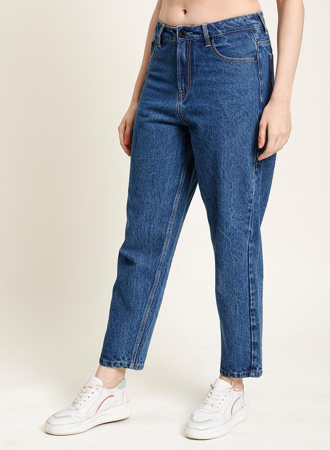 تايك تو جينز نسائي كلاسيكي بخصر مرتفع بقصة مستدقة من بيني كلييد - Image 2