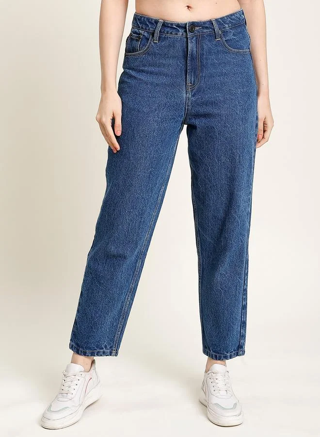 Styli Women Classic Tapered Fit High-Rise Jeans By Bene Kleed