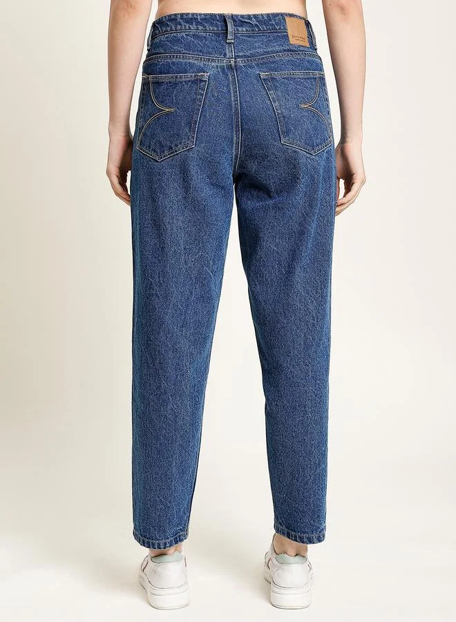 Styli Women Classic Tapered Fit High-Rise Jeans By Bene Kleed
