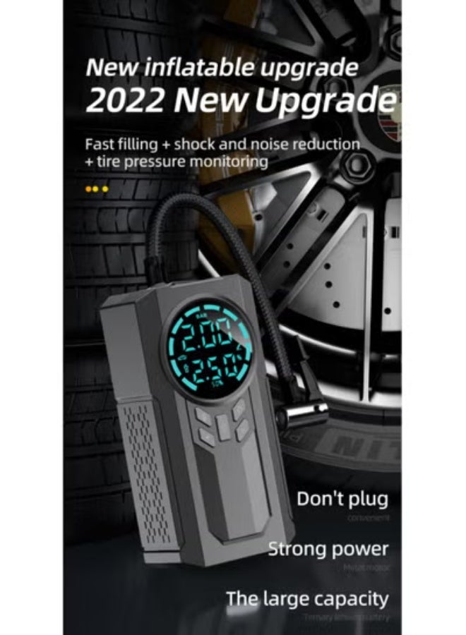 GULFLINK Portable 150PSI Electric Digital Pressure Gauge Air Compressor Pump For Inflating Car Bike Motorcycle Tires Ball - Image 4