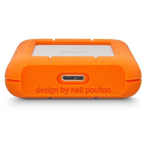 LaCie Rugged Mini 2TB External Hard Drive Portable HDD USB 3.0 USB 2.0 Compatible, Drop Shock Dust Rain Resistant Shuttle Drive, for Mac and PC Computer Desktop Workstation PC Laptop (LAC9000298) - Image 2