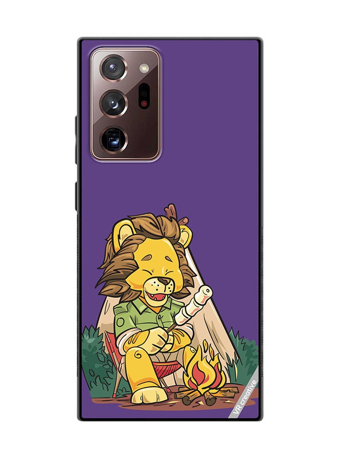 VR CREATIVE Protective Case Cover For Samsung Galaxy Note20 Ultra 5G Lion Chilling Design Multicolour - Image 1