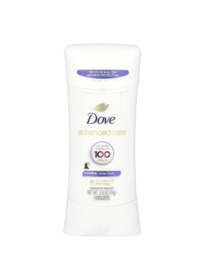 Dove, Advanced Care, Invisible, Anti-Perspirant Deodorant, Sheer Fresh, 2.6 oz (74 g) - Image 1