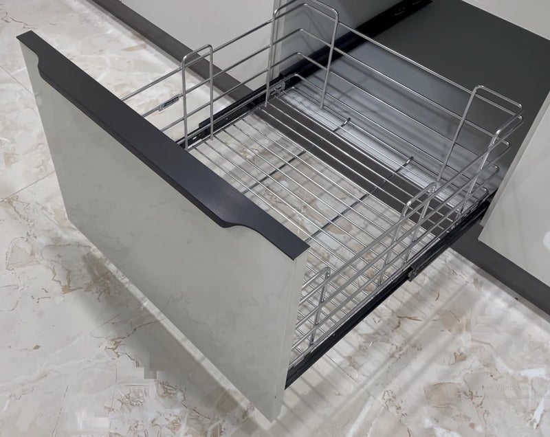 KEEPWELL Stainless Steel Kitchen Plain Basket Kitchen Trolley Modular Basket Plain Basket Kitchen Basket Tray Rack 21 X 20 X 8 - Image 3