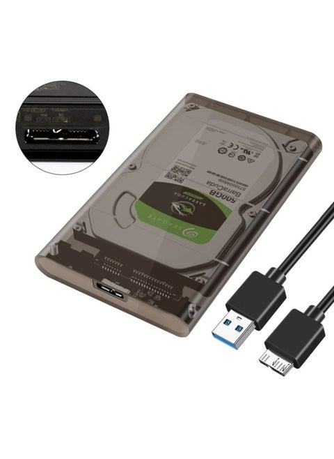 SATA3 to USB Mobile Hard Disk Box Hard Drive Enclosure(Dark Brown)