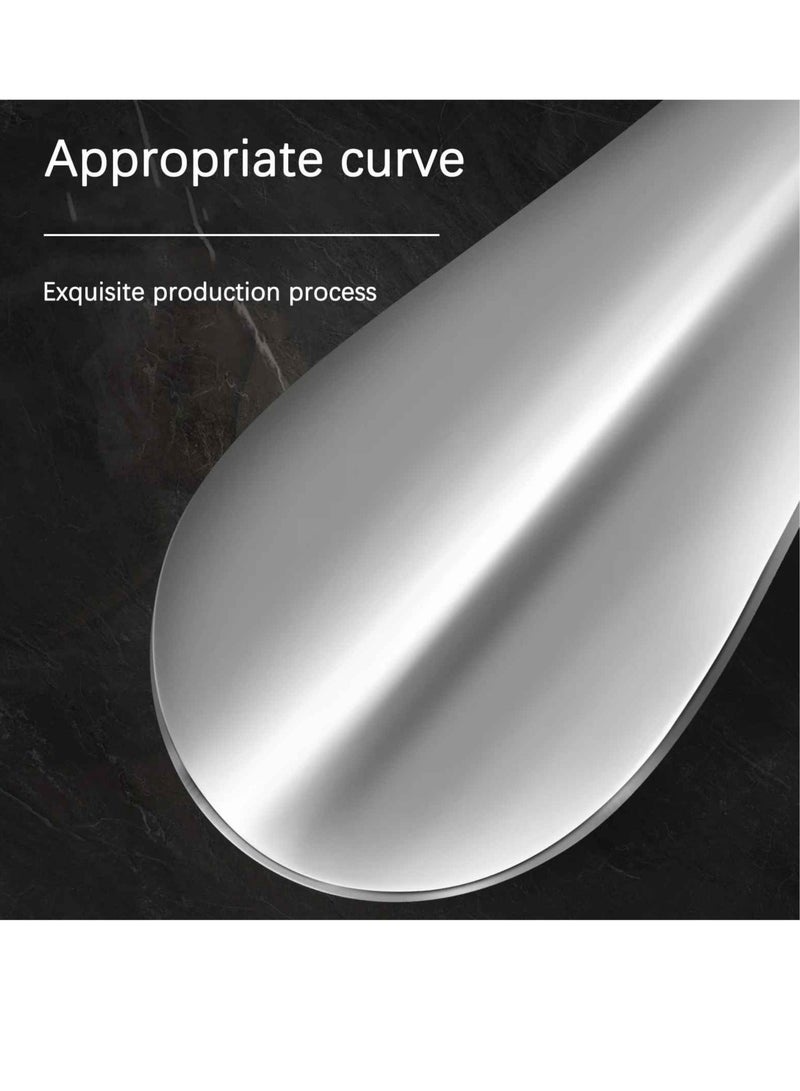 Metal Shoe Horn, Mini Travel Shoe Spoon, Easy To Carry Short Shoe Horn, Lightweight And Durable Stainless Steel Portable Key Ring Shoe Horn For Men Women, (1pc, Grey) - Image 2