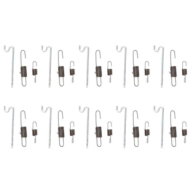 Throttle Return Spring: 10 Sets Premium Alloy Corrosion Resistant - Elastic Quick Restoration Governor Rod for Gasoline Diesel Generator Mechanical Repair - Image 1