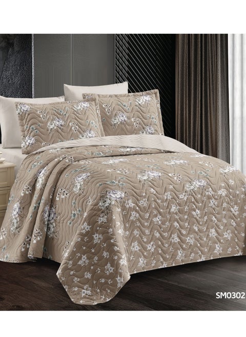 4 Pieces compressed summer quilt set Single Size 220x160cm pure cotton filled polyester fabric soft comforter Bedding Set for All Season