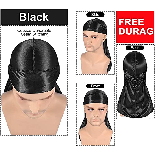 Roybens 3PCS Silky Stocking Wave Caps, Compression Cap for Men Doo Rag, Award 1 Durag （Regular Style） - Image 5