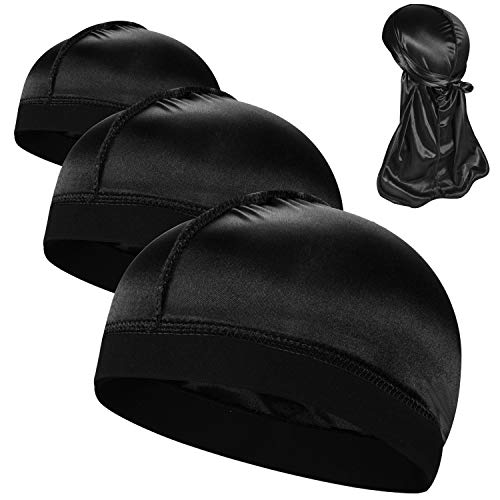 Roybens 3PCS Silky Stocking Wave Caps, Compression Cap for Men Doo Rag, Award 1 Durag （Regular Style） - Image 1