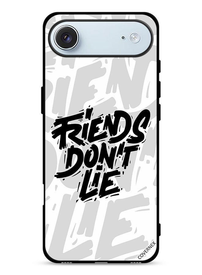 Covernex Apple iPhone Air Protective Case Cover Calligraphy Friends Don't Lie - Image 1
