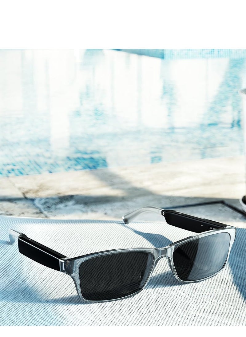ECHO - Echo Frames (3rd Gen) | Smart glasses with Alexa | Modern Rectangle frames in Charcoal Gray with polarized sunglass lenses - Image 1