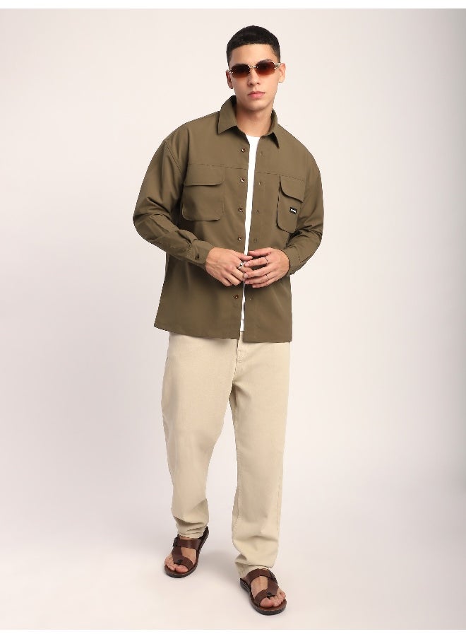 Brown Baggy Pocketed Shirt - pzsku/ZD5548ADF127380281A67Z/45/_/1738235320/0f1466b9-1157-4a2c-b077-160837527018