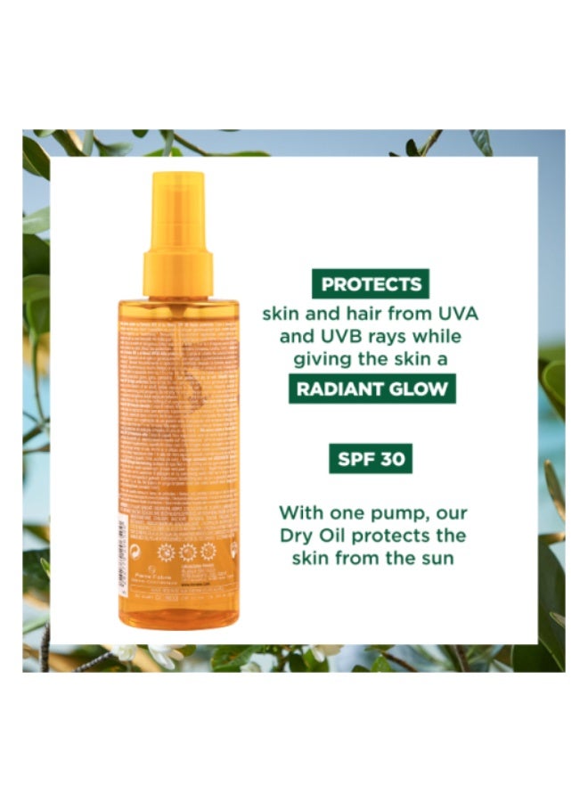 Klorane Polysianes Dry Sun Oil SPF30 200ml - Image 3