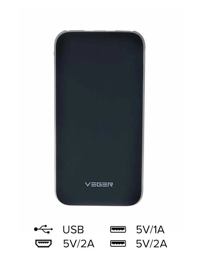 VEGER Power bank with dual USB port, 25,000 mAh, 92.5 Watt, black color - Image 3