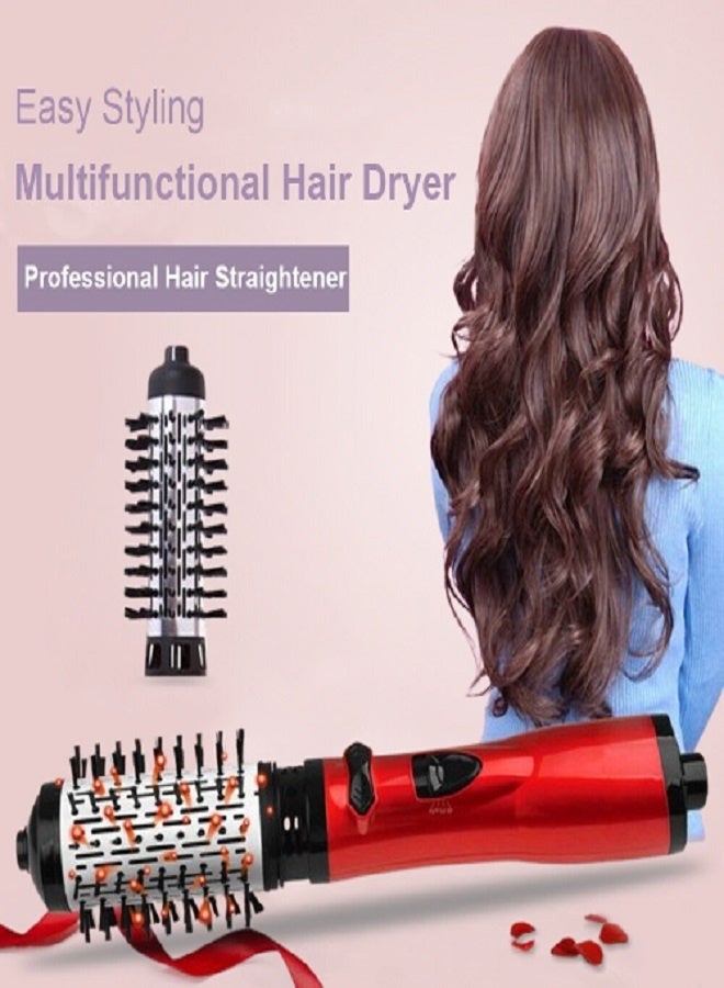 هوم جولد HG-1915 مصفف وفرشاة مع مجفف شعر هوائي دوار لجميع أنواع الشعر 2 في 1 أنواع 2 إعدادات للحرارة إعداد التبريد للتصفيف سلك دوار 360 درجة شعر خالٍ من التشابك - Image 3