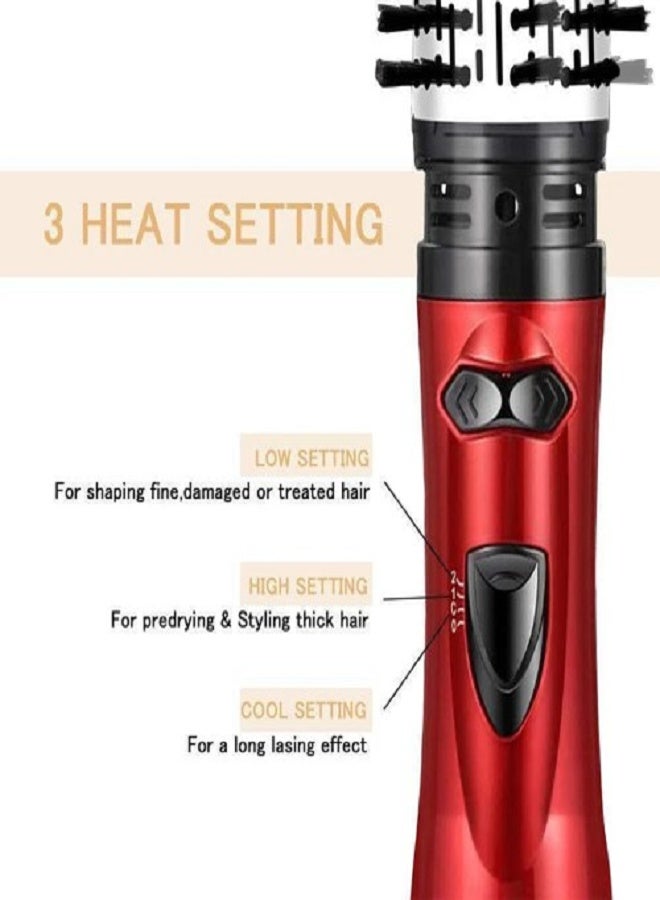 هوم جولد HG-1915 مصفف وفرشاة مع مجفف شعر هوائي دوار لجميع أنواع الشعر 2 في 1 أنواع 2 إعدادات للحرارة إعداد التبريد للتصفيف سلك دوار 360 درجة شعر خالٍ من التشابك - Image 2