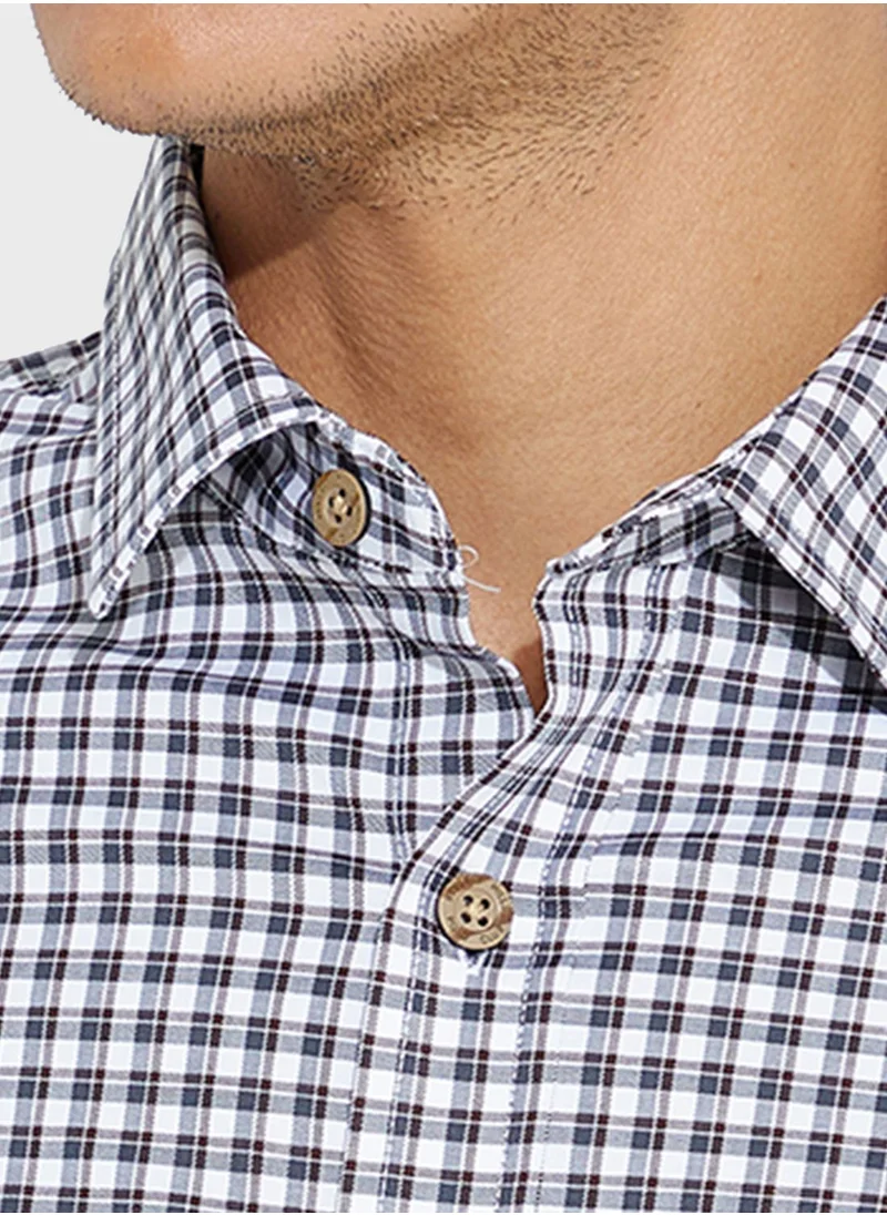bhpoloclub Checked Slim Fit Shirt