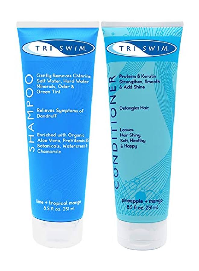 Triswim Chlorine Out Shampoo & Conditioner Gift Set - Image 2