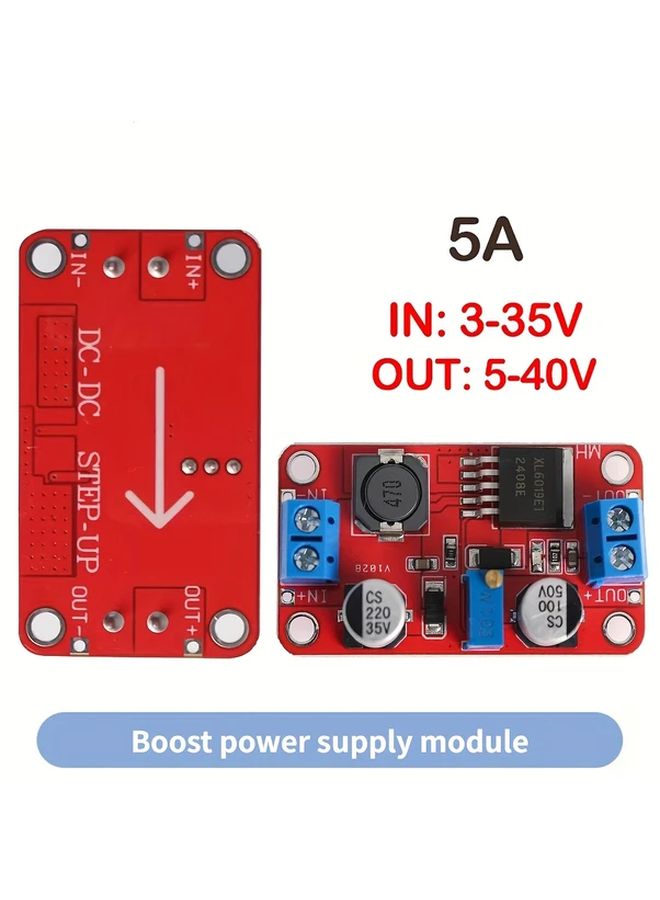 AOICRIE 3pcs 5A DC DC Step Up Power Module Boost Converter 3 3V 35V to 5V 9V 12V 24V XL6019 - Image 2