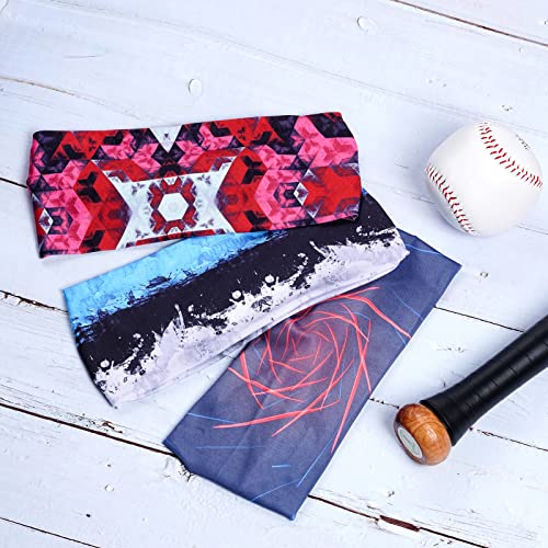 obmwang 8 Pieces Sports Headbands - Non-Slip Sweatbands for Workout, Travel, Fitness, Moisture Wicking for Men and Women - Image 3