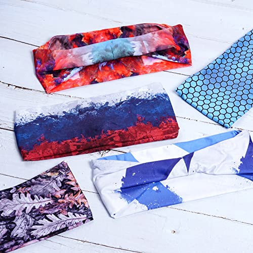 obmwang 8 Pieces Sports Headbands - Non-Slip Sweatbands for Workout, Travel, Fitness, Moisture Wicking for Men and Women - Image 4