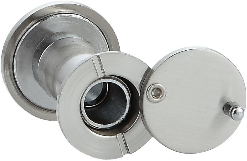 Forliggio Peephole Front Door Viewer with Privacy Cover, One-Way 220 Degrees in Satin Nickle - Image 3