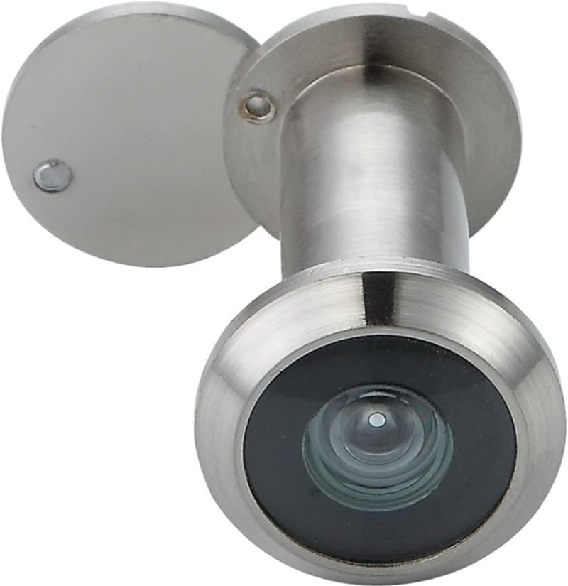 Forliggio Peephole Front Door Viewer with Privacy Cover, One-Way 220 Degrees in Satin Nickle - Image 1