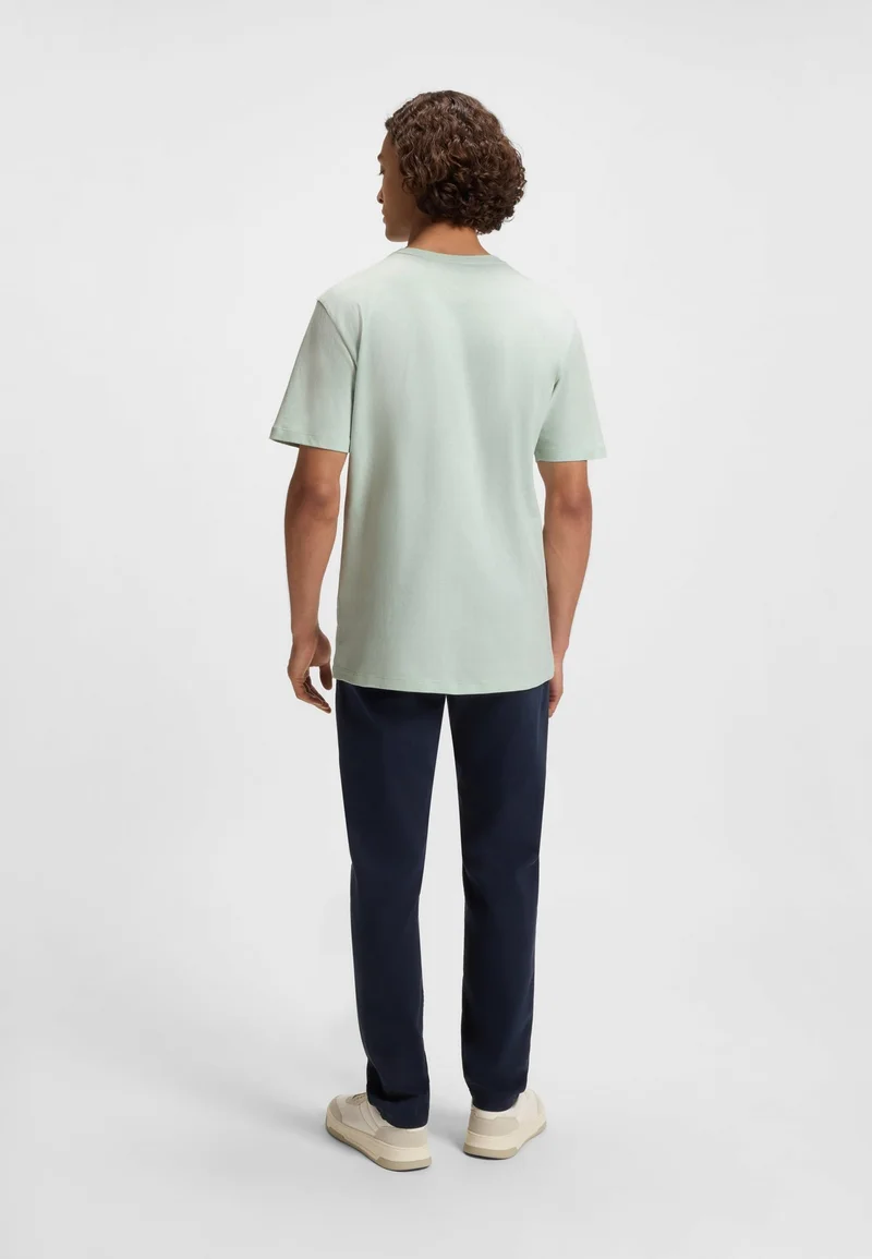 BOSS Cotton-jersey T-shirt with logo patch