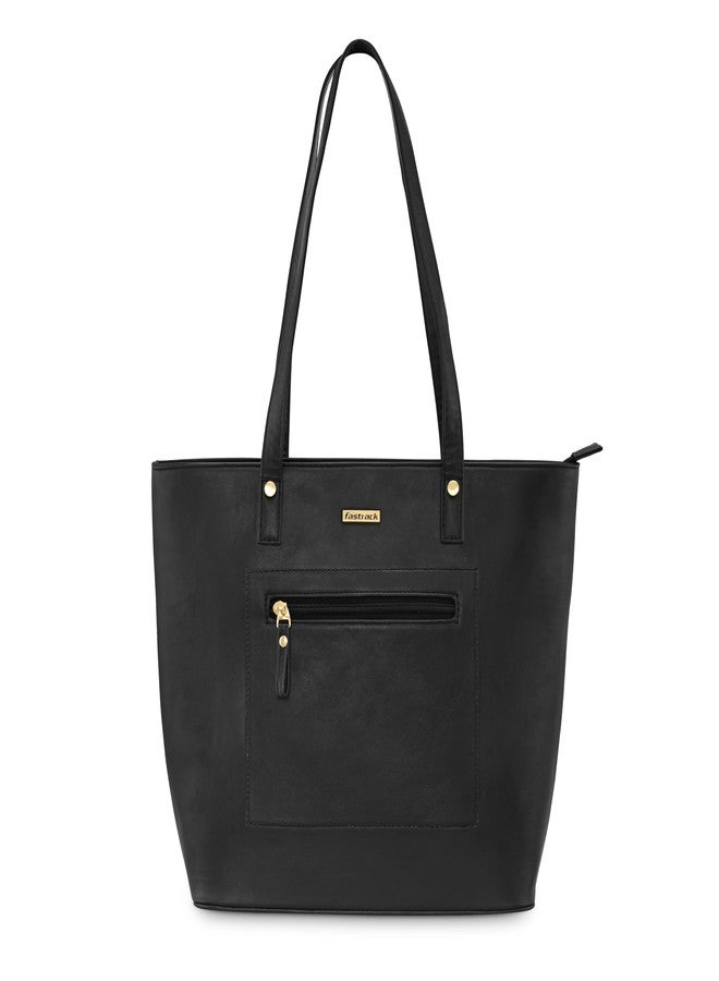 Fastrack Black Tote Bag For Women - Image 1