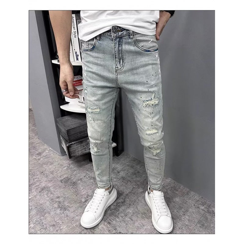 Unisex Classic Denim Jeans Loose Fit Daily Outdoor Wear - Image 1
