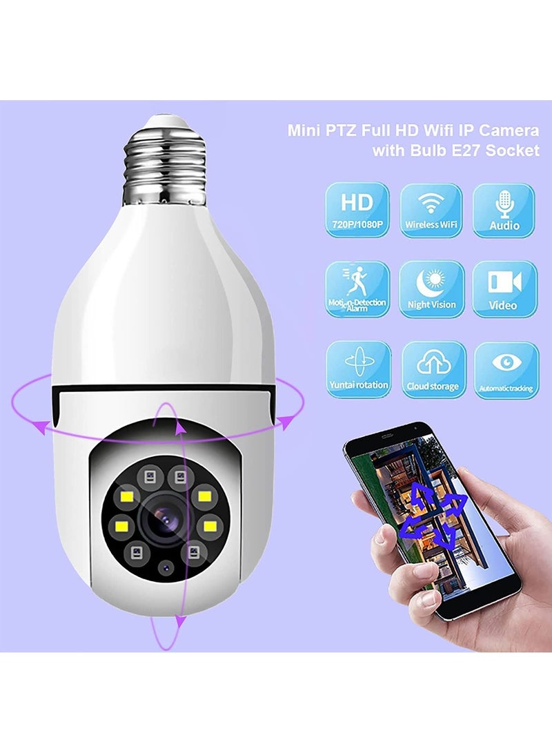 DubaiGallery 1080P Security Camera System with 2.4GHz WiFi, 360 Degree Wireless Home Surveillance Cameras, Night Vision, Two Way Audio, Smart Motion Detection - Image 4