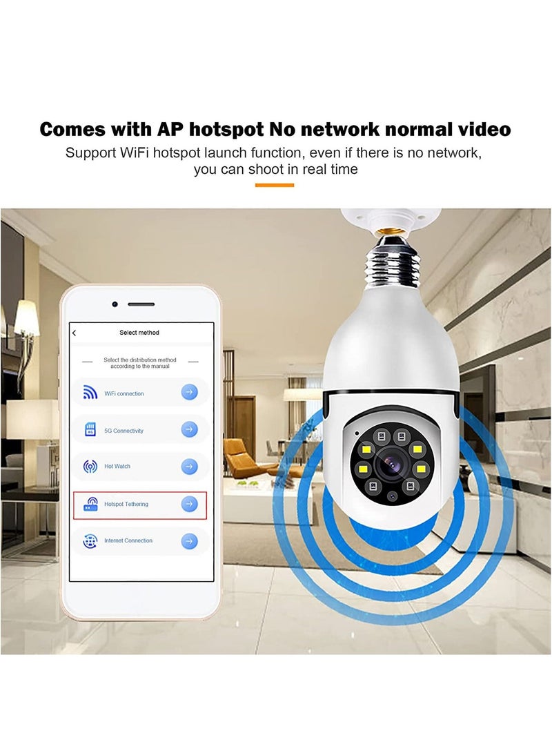 DubaiGallery 1080P Security Camera System with 2.4GHz WiFi, 360 Degree Wireless Home Surveillance Cameras, Night Vision, Two Way Audio, Smart Motion Detection - Image 3