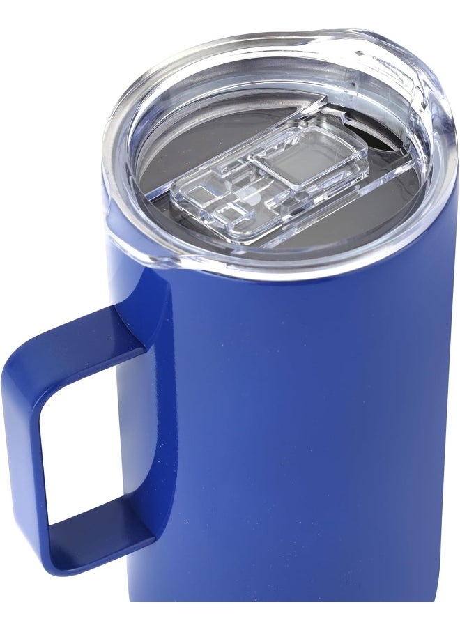 DELCASA Delcasa Stainless Steel Vacuum Cup, 500 ml Capacity, Blue/Clear  - Image 5