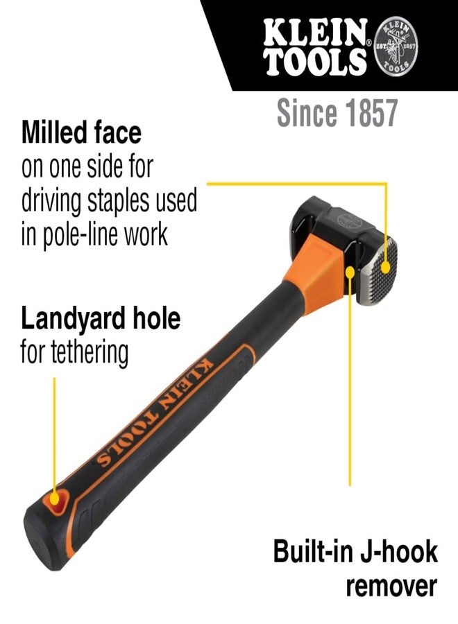 Klein Tools 80936MF Lineman's Milled-Face Hammer - Image 2