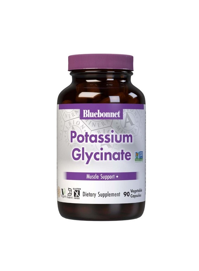 بلو بونيه كبسولات نباتية من BlueBonnet Albion Potassium Glycinate، 99 مجم، 90 كبسولة - Image 1