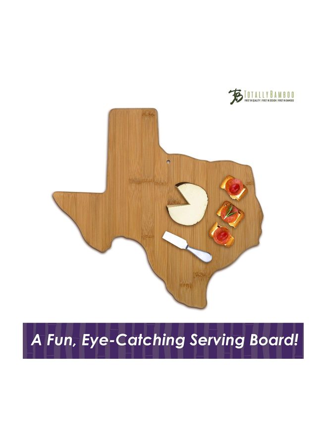 Totally Bamboo Texas State Shaped Bamboo Serving & Cutting Board - Image 2