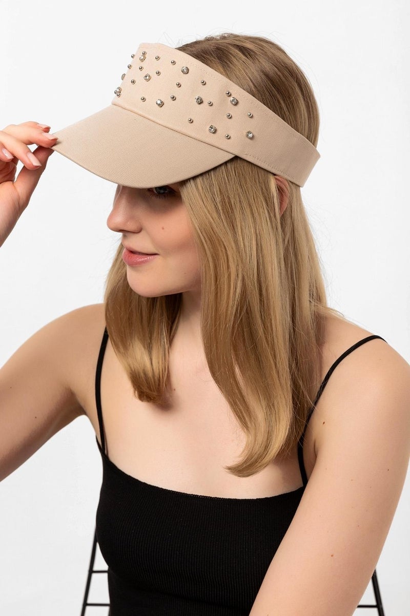 Saria Moda Saria Fashion Stone Tennis Hat  - Image 3