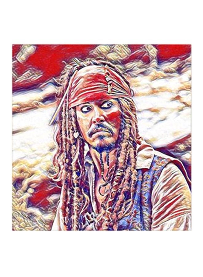 RYN Johnny Depp MDF Wall Art Painting Multicolour 30x30centimeter - Image 2