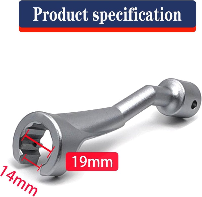 JEUCLEL جيوكل 19 مم 1/2" در. صمولة خط حقن الوقود الشائعة لمرسيدس-بنز محرك الديزل - Image 2