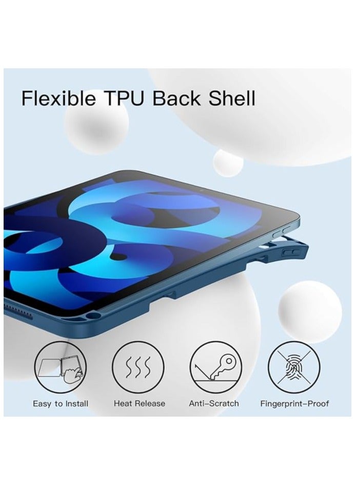 erorex Smart catcot Leather Case iPad 2024 Air 13-inch Teal - Image 3