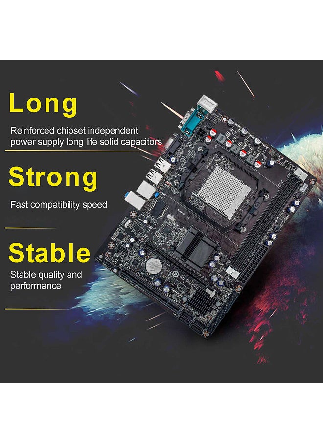 Generic - Computer Motherboard LGA938 CPU Support AMD AM3, FX Series Processors Supports up to 32G 1066HMz/1333HMz Realtek 100Mbit DDR3 USB2.0 SATA All-Solid Capacitors High-Speed Transmission Strong Compatible - Image 1