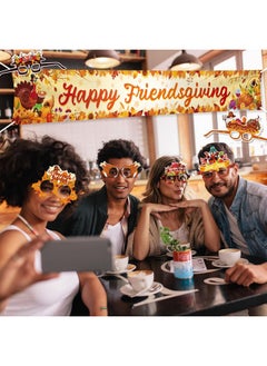 HOWAF HOWAF 28pcs Friendsgiving Paper Glasses,Friendsgiving Party Eyeglasses Photo Booth Props Kit for Friends Thanksgiving Party Favors,Funny Turkey Glasses Friendsgiving Glasses for Give Thanks Party  - Image 4
