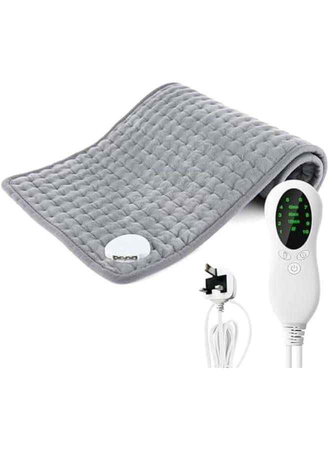 HOOKOR Heating Pad - Electric Heating Pads for Fast Pain Relief, 10 Heat Settings, Timer & Auto Shut Off, Period Pain Relief, Dry & Moist Heat Option, 12x24 Inch, Grey  - Image 1