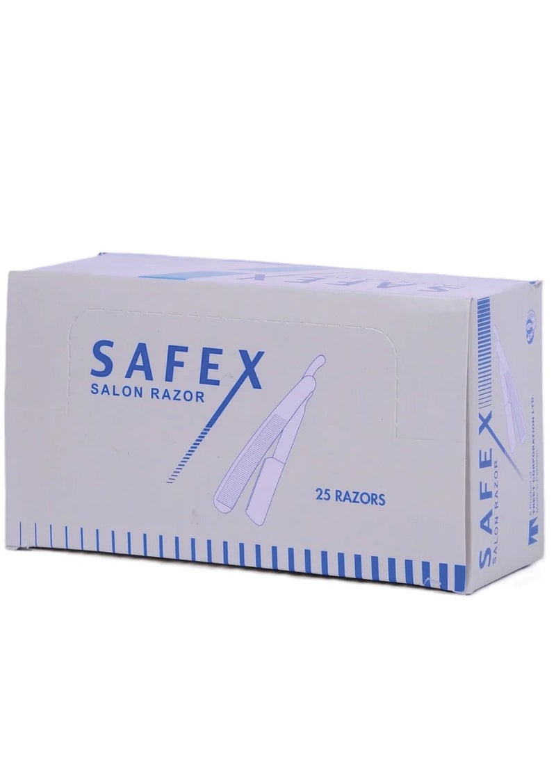 سافيكس علبة شفرات حلاقة للاستخدام مرة واحدة تحتوي على 25 قطعة